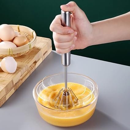 Hand Pressure Semi-automatic Egg Beater Kitchen Accessories Tools Self Turning Cream Utensils Whisk Manual Mixer - Image 3